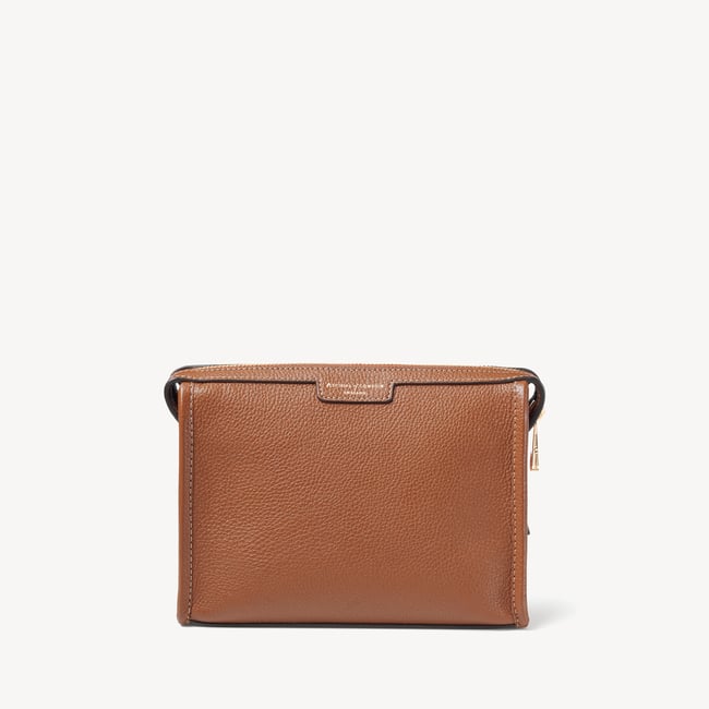 Bella Satchel Tan Milled Pebble