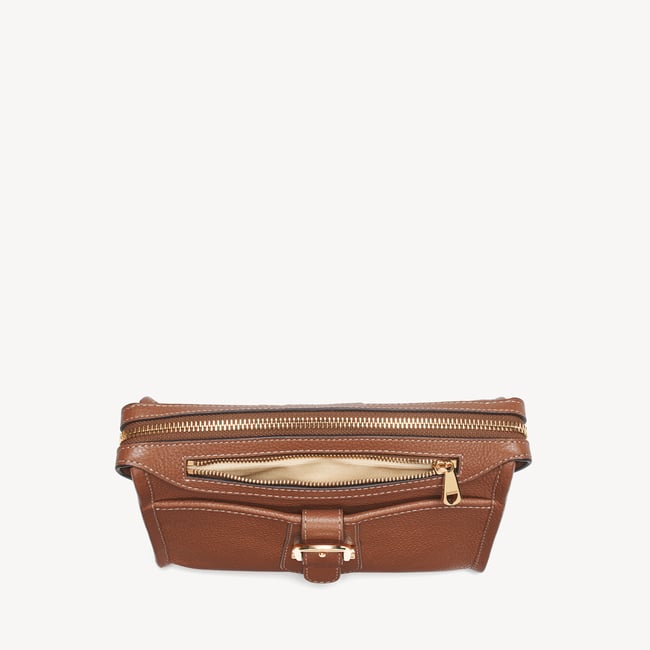 Bella Satchel Tan Milled Pebble