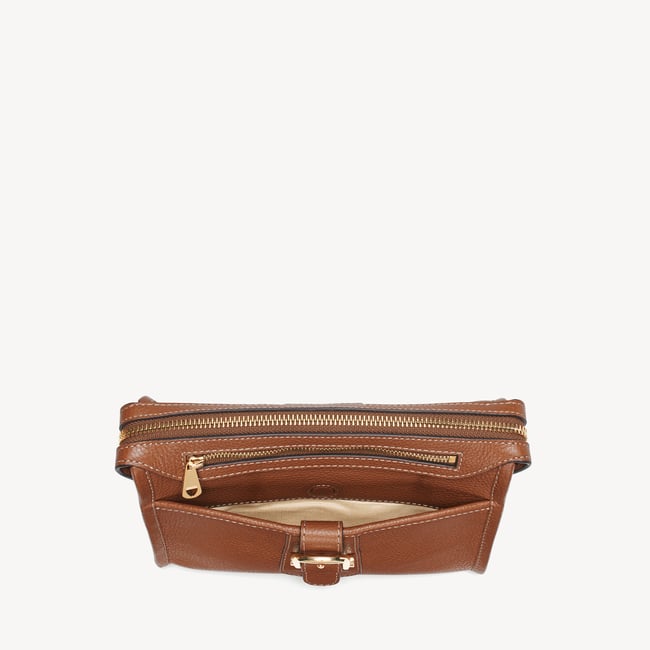 Bella Satchel Tan Milled Pebble