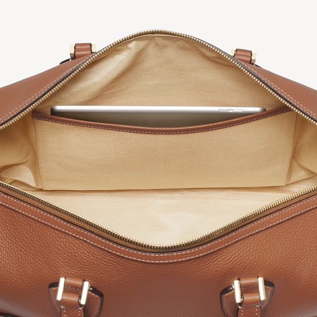 Hudson Bag Tan Milled Pebble