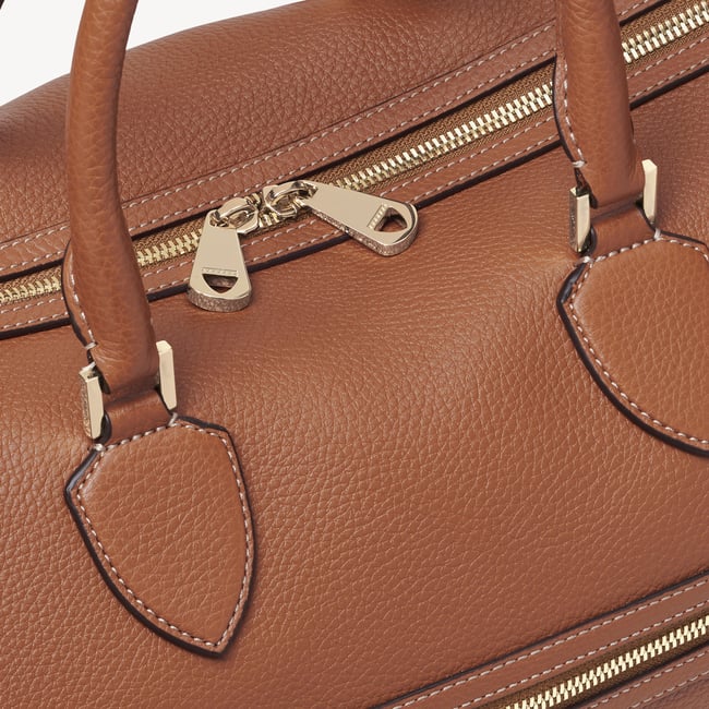Hudson Bag Tan Milled Pebble