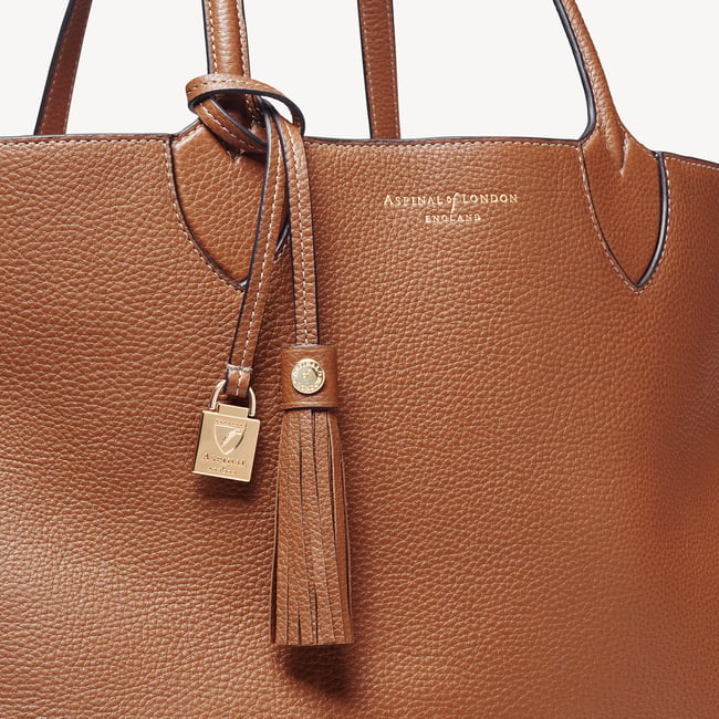 Hudson Tote Tan Milled Pebble