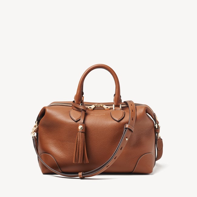 Hudson Midi Tan Milled Pebble
