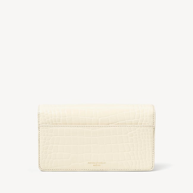 Mayfair®Clutch Ivory Patent Croc