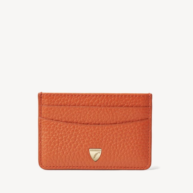 Slim Credit Card Holder Marmalade Pebble