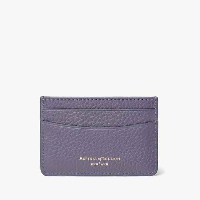 Slim Credit Card Holder Dusky Blue Pebble