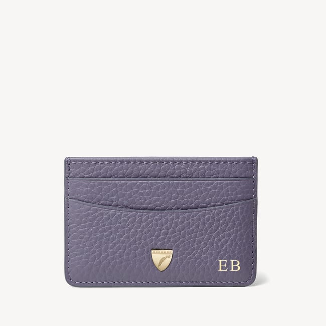 Slim Credit Card Holder Dusky Blue Pebble