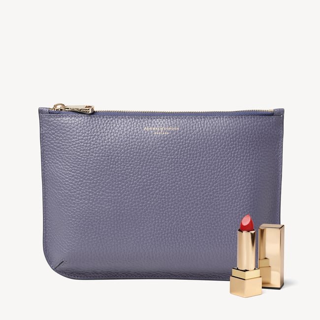 Large Ella Pouch Dusky Blue Pebble
