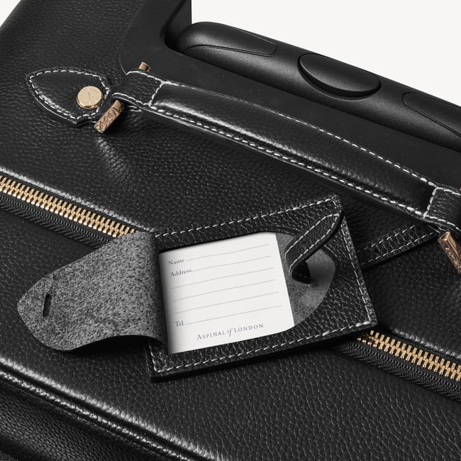 Hudson Cabin Suitcase Black Milled Pebble