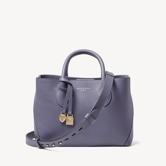 Midi London Tote Dusky Blue Pebble