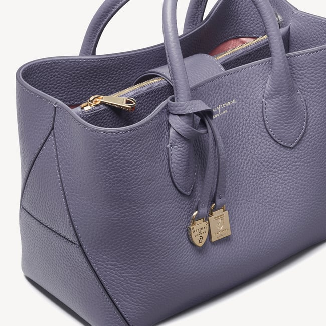 Midi London Tote Dusky Blue Pebble