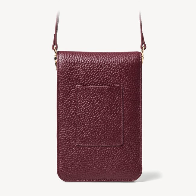 Duo Phone Crossbody Pouch Garnet Pebble