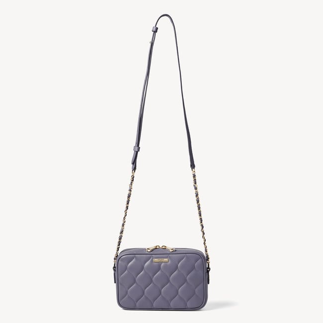 Alice Dusky Blue Quilted Nappa