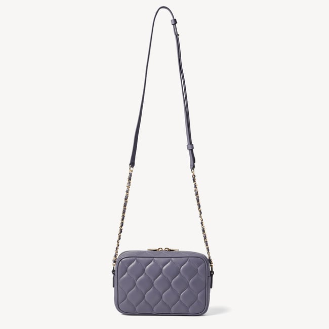 Alice Dusky Blue Quilted Nappa