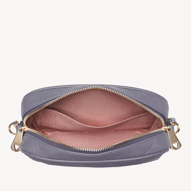 Alice Dusky Blue Quilted Nappa