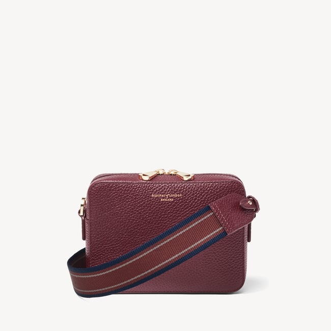 Camera Crossbody with Changeable Straps Garnet Pebble