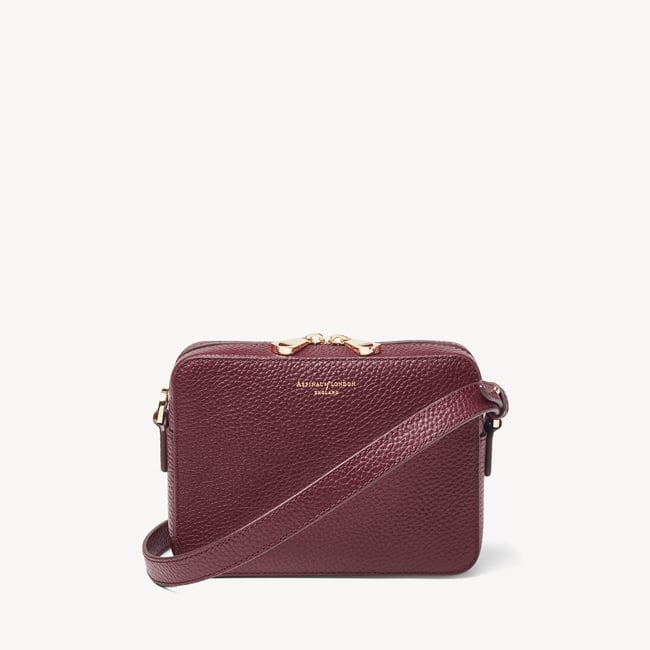 Camera Crossbody with Changeable Straps Garnet Pebble