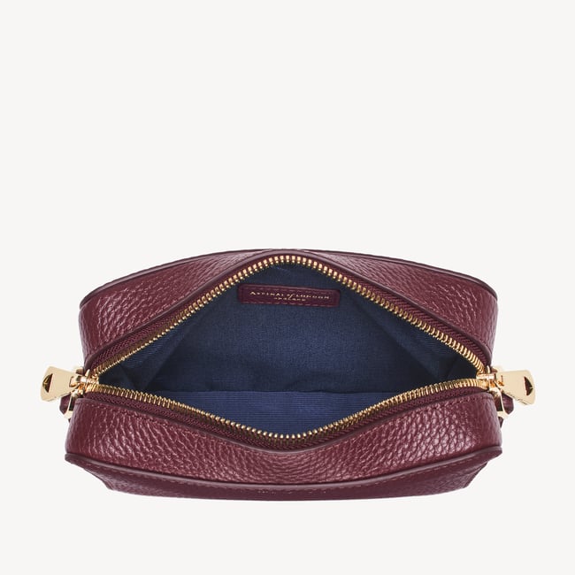Camera Crossbody with Changeable Straps Garnet Pebble