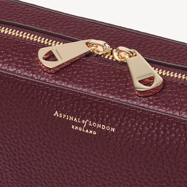 Camera Crossbody with Changeable Straps Garnet Pebble