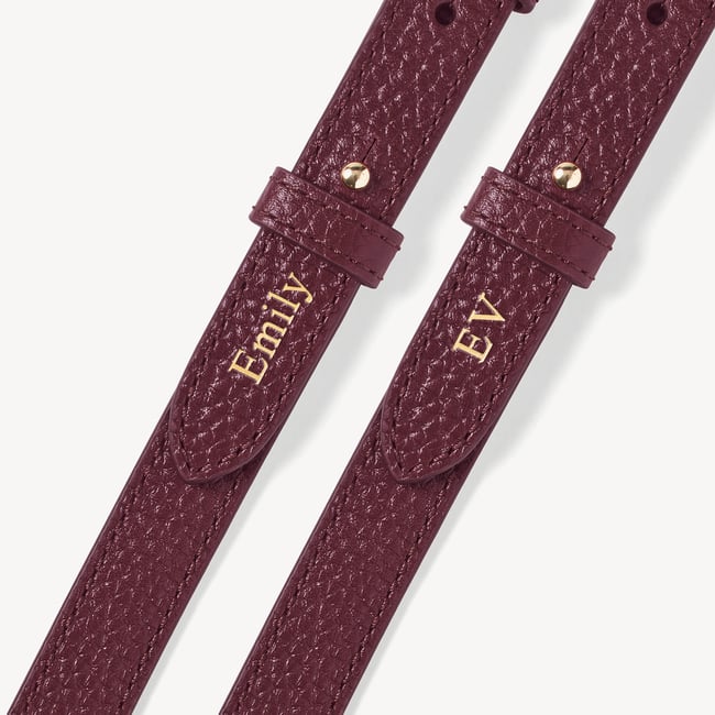 Camera Crossbody with Changeable Straps Garnet Pebble