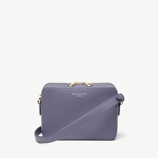 Camera Crossbody with Changeable Straps Dusky Blue Pebble