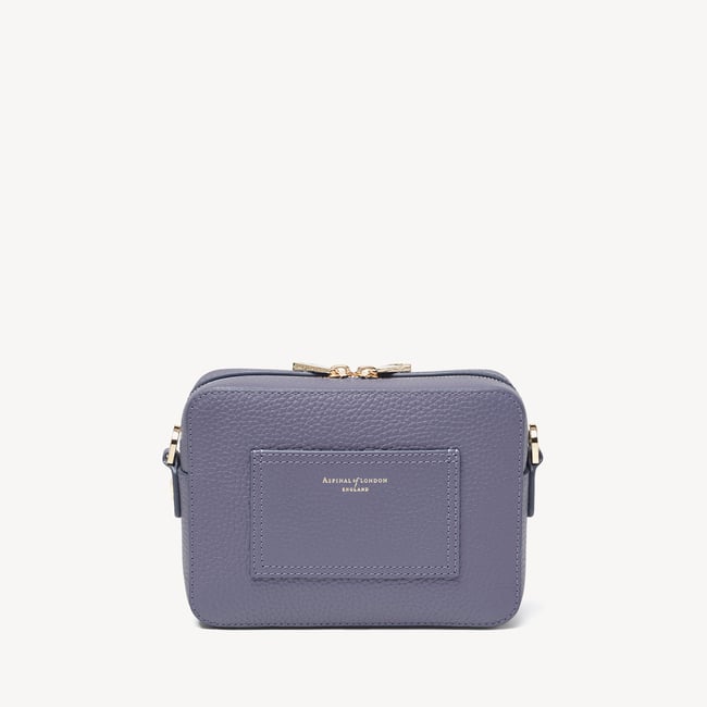 Camera Crossbody with Changeable Straps Dusky Blue Pebble