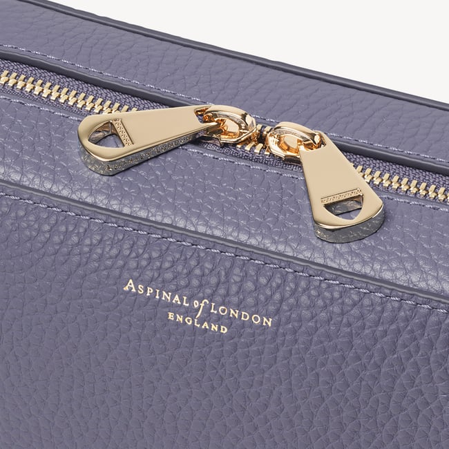 Camera Crossbody with Changeable Straps Dusky Blue Pebble
