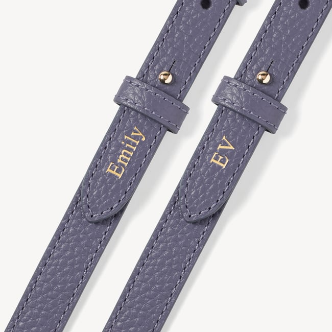 Camera Crossbody with Changeable Straps Dusky Blue Pebble