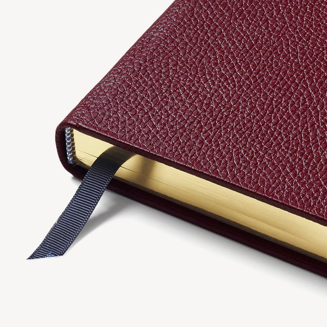 2027 A4 Day to Page Diary Garnet Pebble