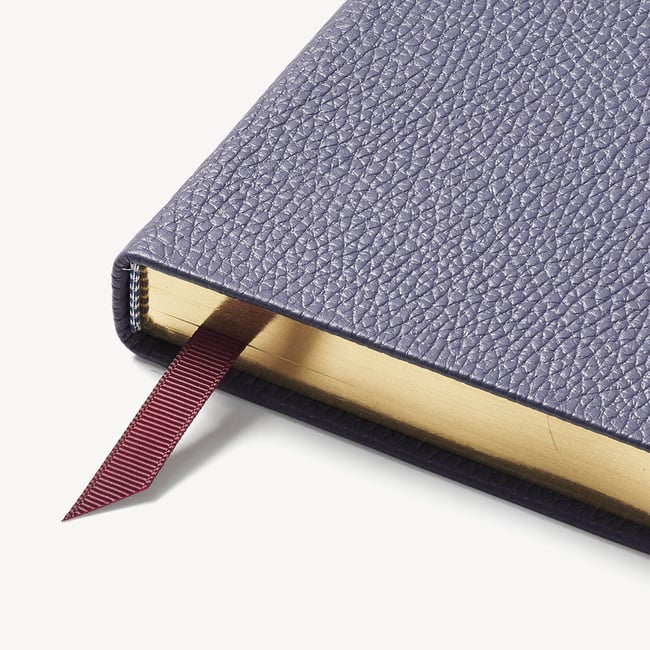 2027 A5 Day to Page Diary Dusky Blue Pebble
