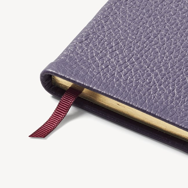 2027 Slim Pocket Diary Dusky Blue Pebble