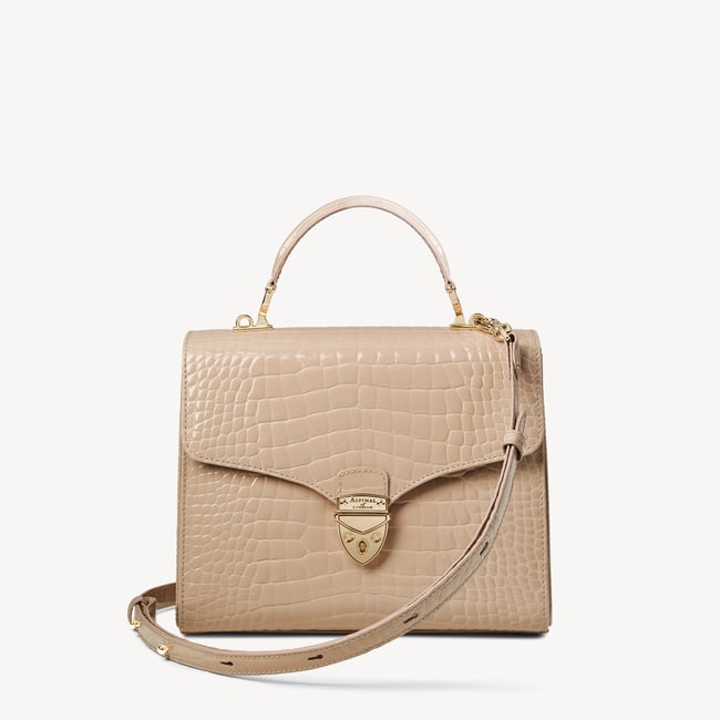 Mayfair® Soft Taupe Patent Croc