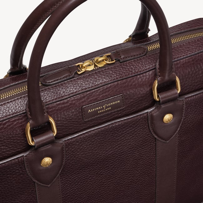 Heritage Briefcase Conker Pebble