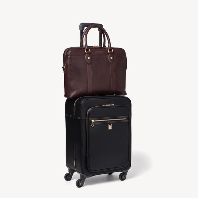 Heritage Briefcase Conker Pebble