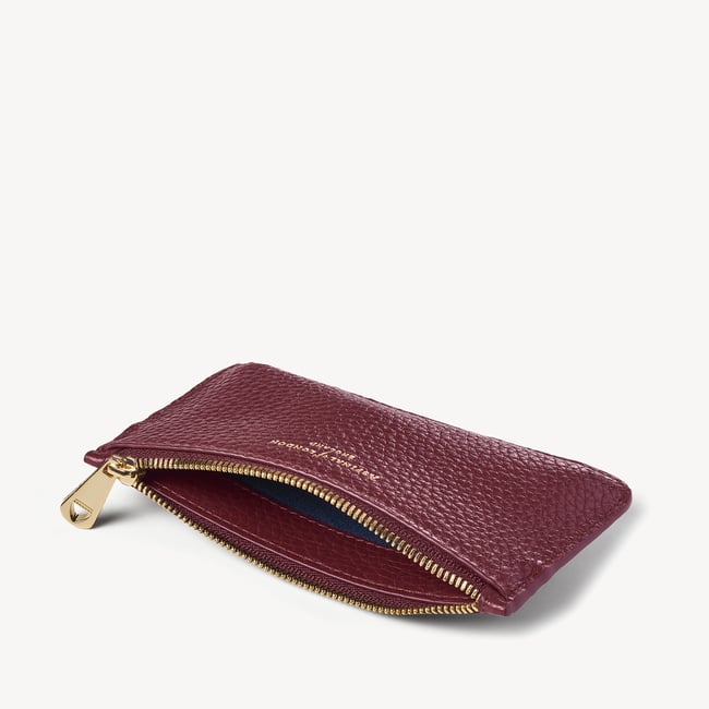 Ella Card & Coin Holder Garnet Pebble