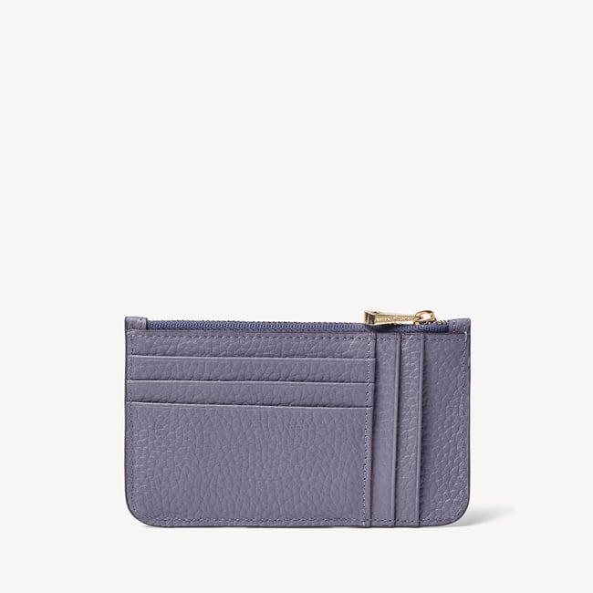 Ella Card & Coin Holder Dusky Blue Pebble