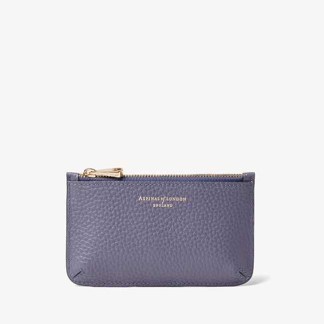 Ella Card & Coin Holder Dusky Blue Pebble