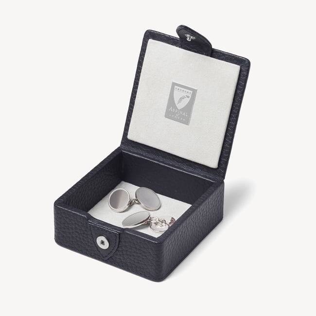 Stud Box Navy Pebble