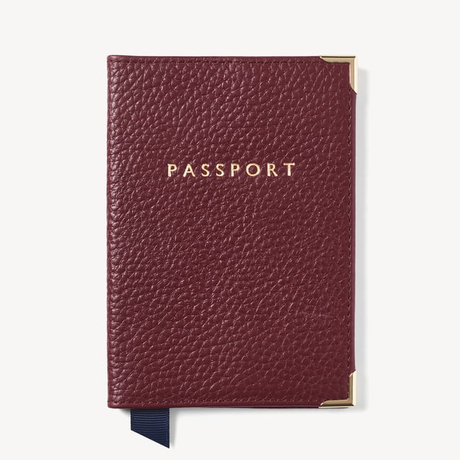 Passport Cover Garnet Pebble