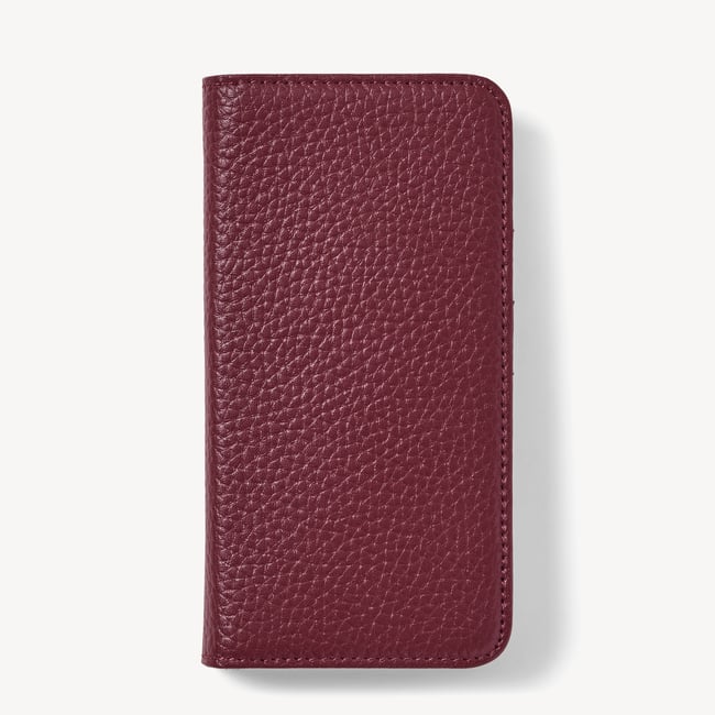 iPhone 16 Pro Magnetic Card Case Garnet Pebble