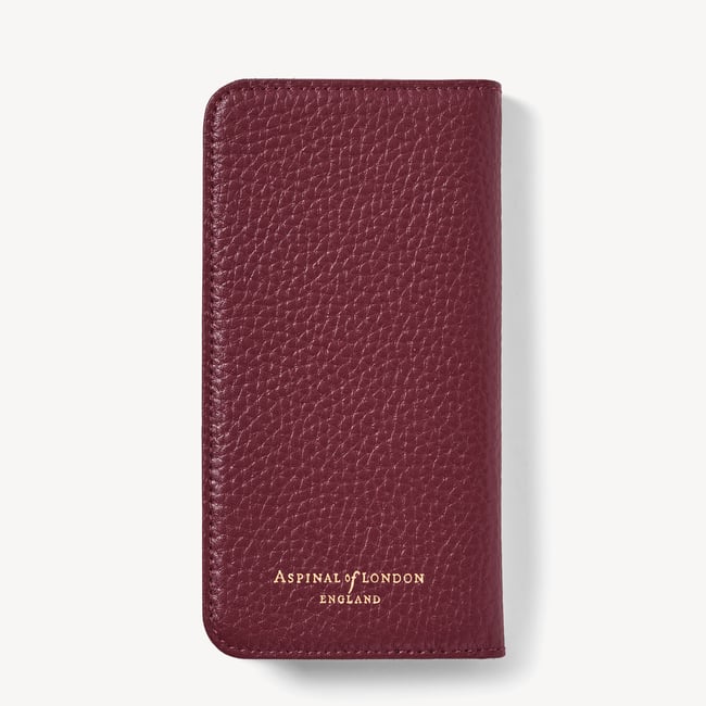 iPhone 16 Pro Magnetic Card Case Garnet Pebble