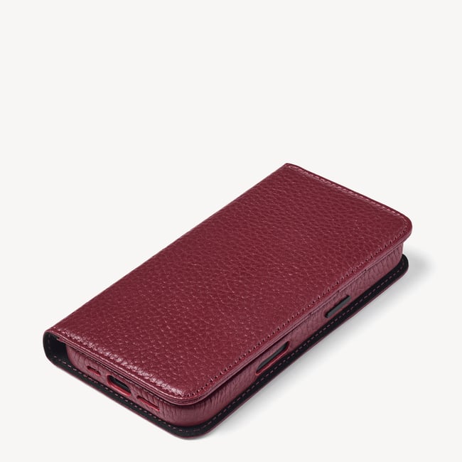 iPhone 16 Pro Magnetic Card Case Garnet Pebble