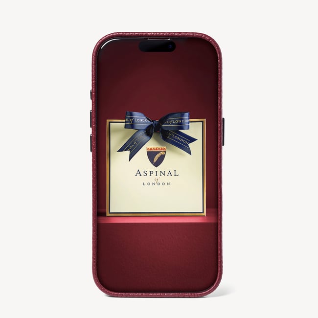 iPhone 16 Pro Magnetic Card Case Garnet Pebble