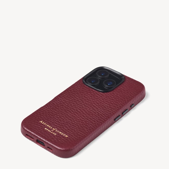 iPhone 16 Pro Magnetic Card Case Garnet Pebble