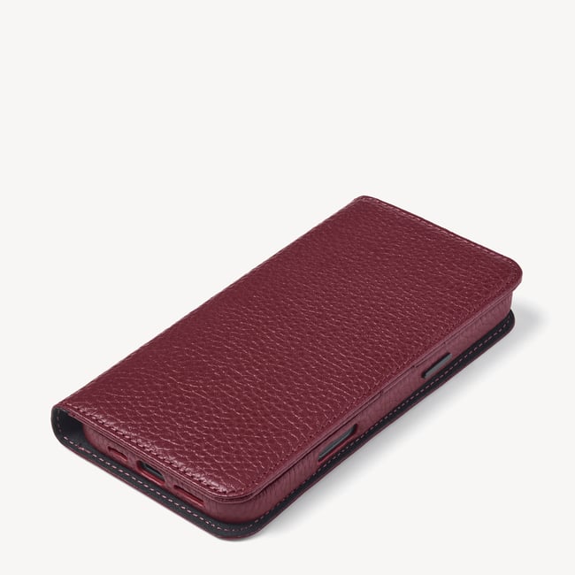 iPhone 16 Pro Max Magnetic Card Case Garnet Pebble