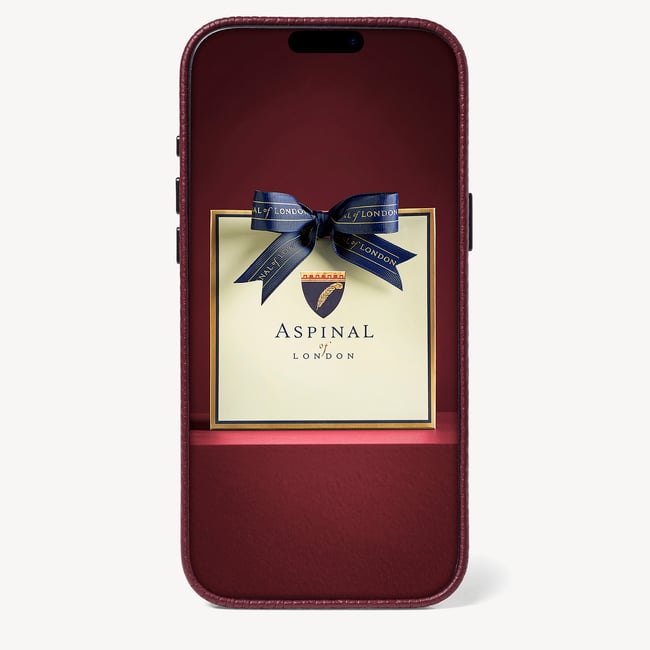 iPhone 16 Pro Max Magnetic Card Case Garnet Pebble