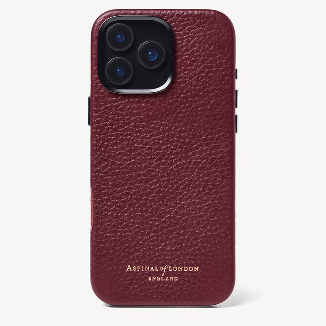 iPhone 16 Pro Max Magnetic Card Case Garnet Pebble