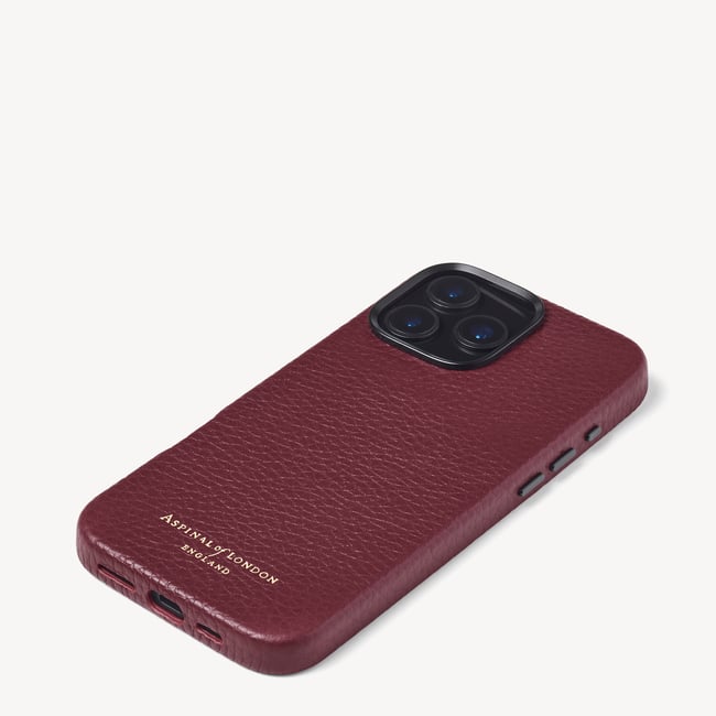 iPhone 16 Pro Max Magnetic Card Case Garnet Pebble