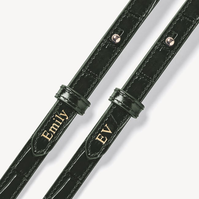 Midi Mayfair® Deep Shine Evergreen Croc