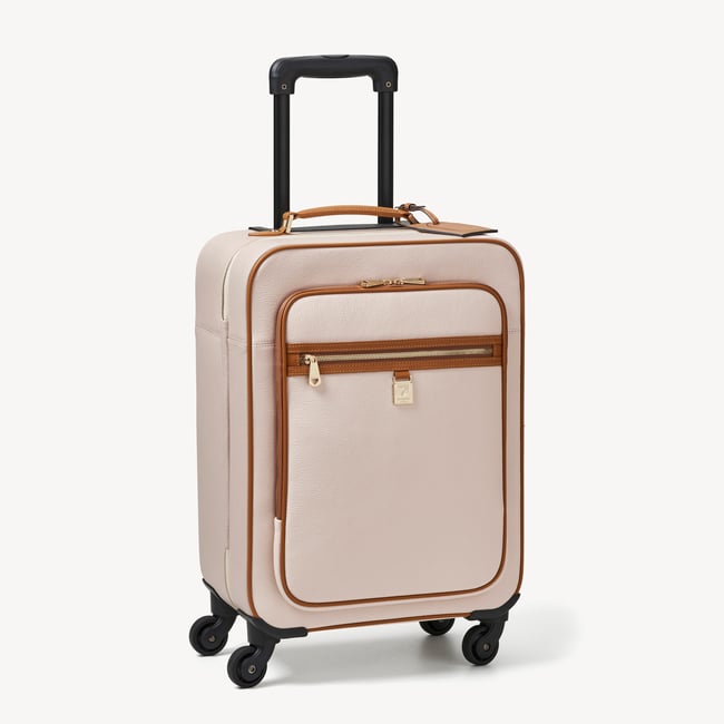 Hudson Cabin Suitcase Beach Stone Premium Pebble & Smooth Tan